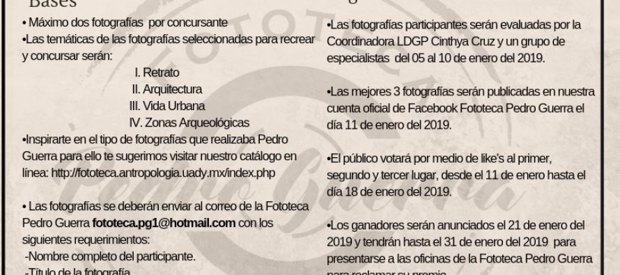 Primer concurso de fotografía “A través de la fotografía Guerra”